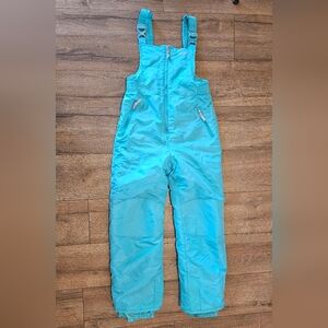 NWOT's - CHAMPION - Girls Turquoise Snow/Ski Bibs, Side Pockets -Size XL (14-16)